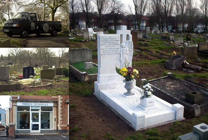 Yardley Memorials Installations and shop front